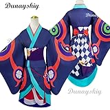 Anime Mononoke Medicine Seller Kusuriuri Kimono Uniform Cosplay Costume Halloween Carnival Party Outfit Unisex (Female S)