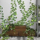 CQURE 96 Pack 672Ft Artificial Ivy Garland, Fake Vines UV Resistant Greenery Leaves Fake Plants Hanging Aesthetic Vines for Home Bedroom Party Garden Wall Room Decor