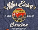 STAR WARS Mos Eisley Cantina Tatooine Men's Adult Graphic Tee T-Shirt (Navy, Large)