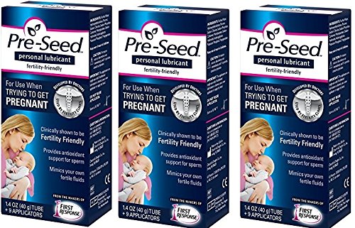 Pre-Seed Personal Lubricant ddDCCX, 3 Pack (1.4 Oz)