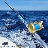 Gomexus Trolling Reel Tuna Shark Conventional Saltwater Reel 2 Speed 150lbs 80W 10 Year Test