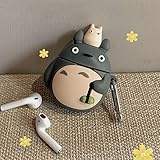 SMAIGE Compatible with AirPods Case 1st and 2nd Generation with Keychain, Cute Kawaii Funny Cartoon Design Silicone Protective Cases Covers for AirPods 1 & 2