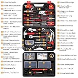 KingTool 325 Piece Home Repair Tool Kit, General Home/Auto Repair Tool Set, Toolbox Storage Case with Drawer, General Household Tool Kit - Perfect for Homeowner, Diyer, Handyman