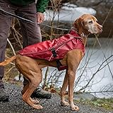 Kurgo Heavy Duty Rain Coat for Dogs | Waterproof Dog Raincoat | Durable Outdoor Gear for Pets | Adjustable Side Clips | Leash Attachment Opening | Portsmouth Foul Weather Jacket | 5 Sizes (Medium)