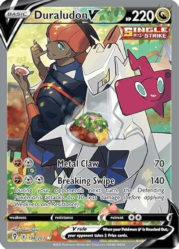 Duraludon V - 198/203 - Ultra Rare (Full Art) - Sword & Shield - Evolving Skies