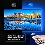 HOUHUI USB LED Strip Lights Kit, 4 Pre-Cut 1.64ft/6.56ft RGB LED Light Strips, Color Changing TV Backlights with Remote, RGB 5050 Bias Lighting for TV, PC, Monitor, Home Theater, DIY Decoration