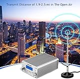 NIORFNIO 15W Fm Transmitter - Bluetooth Wireless Stereo Broadcasting Range 87-108mhz Transmitter, Used in Churches, Cars, Shopping Malls, Lecture Halls, Private Radio Stations