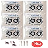 Checkered Flag Tire Balance Beads 6-14oz Bags, Tire Balancing Beads for use in Motorcycle Semi Truck ATV Van Off-Road Trailer Tires, Tire Beads DIY Kit