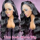 Pizazz 13x6 Body Wave Lace Front Wigs Human Hair Pre Plucked 180 Density HD Transparent Lace Frontal Wigs Human Hair for Women 9A Glueless Wigs Human Hair with Baby Hair 26Inch