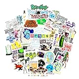 Conquest Journals Rick and Morty Sticker Bundle, 100 Unique Stickers, Officially Licensed, Waterproof, UV and Scratch Resistant