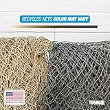 Fish Net Decorations, (2 Pack) Decorative Fishing Net Decor for Nautical, Mermaid, Pirate or Beach Themed Party or Room. 5 x10 Real Recycled Fish Netting for Decoration