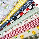 Precut Fabric Squares Misscrafts 200 PCS 6 x 6 inches Cotton Fabric Bundle Quilting Charm Pack for Quilting Sewing Craft Patchwork