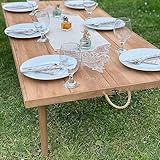 28 * 60 Inch-H:13 inch Handmade Folding Wooden Table, Camping Table, Picnic Table, Portable Table, Boho Table, Patio Table, Low Picnic Table