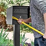 Mail Boss 7506 Mail Manager Curbside Locking Security Mailbox, Black,Large