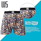 Warriors & Scholars | Mens boxer Shorts | Boxer shorts for men pack of 6 | Printed Mens underwear | Mens boxer shorts underwear | Boys boxer shorts | Mens underwear boxer shorts Pack AM15F, Size S