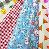 Precut Fabric Squares Misscrafts 200 PCS 6 x 6 inches Cotton Fabric Bundle Quilting Charm Pack for Quilting Sewing Craft Patchwork