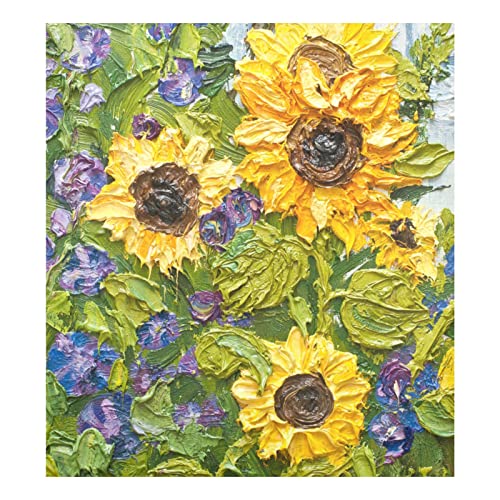 Naanle Dishwasher Magnet Cover Van Gogh Sunflower Front Dishwasher Cover Magnetic Home Cabinet Decals Appliances Stickers Refrigerator Decorative 23x26 inches