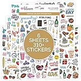 bloom daily planners Holiday Seasonal Planner Sticker Sheets - Vintage Seasonal Sticker Pack - Over 310 Stickers Per Pack!