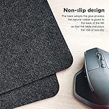 Large Felt Desk Mat,39.4''x19.69'' Non-Slip Desk Mat,Desk Pad Protector for Keyboard, Computer,Desk Accessories for Home and Office,100x50CM Full Desk Mouse pad (Dark Grey)