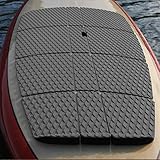 Abahub 12 Piece Surf SUP Deck Traction Pad Premium EVA with Tail Kicker 3M Adhesive for Paddleboard Longboard Surfboard Gray