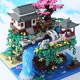 Cherry Blossom Tree Building Set with Gift Box, Original Music Cherry Blossom Tree House(Type :Symphony), Japanese Sakura Tree House Lights Building Kit（3320 Pcs, Cherry Bonsai Tree Building Set.