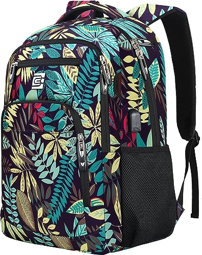 Laptop Backpack,Business Travel Anti Theft Slim Durable Laptops Backpack with USB Charging Port,Water Resistant College Computer Bag for Women & Men Fits 15.6 Inch Laptop and Notebook