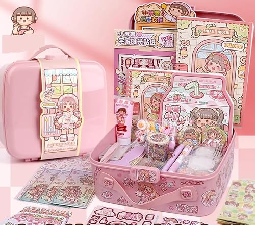 Alideco Deluxe Gift Box Stickers Quiet Book Small Mochi Collage Layout Scrapbooking Junk Journal Crafts Embelishment Decoration Diary Stickers