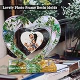 Heart Photo Frame Resin Molds Silicone, Large Ornament Picture Frame Silicone Mold for Resin Casting, DIY Epoxy Resin Floral Art Crafts Home Decoration Engagement Wedding Birthday Gifts