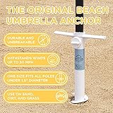 Beachr Universal Beach Umbrella Anchor, White, 10 in