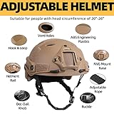 Tactical Helmet with Headset,Adjustable Helmet with Helmet Cover and Fcae Mask for Cosplay Military Tactical Airsoft Gear (Set-A)