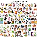 Pounchi Cute Cartoon Stickers (100 Pcs) Pixel Video Game Stickers Merchandise Gifts for Party Supplies Decorations Laptop Water Bottle Vinyl Stickers for Teens Kids