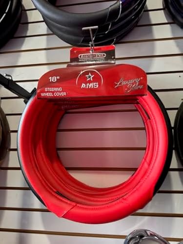 FUNDA PARA VOLANTE DE CAMION COLOR ROJO MATE 18" AMS