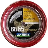 YONEX BG-65 Ti Red Badminton Coil (200 MTS) (BG65TI-2)