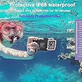 Underwater Diving Phone Case for Snorkeling,Professional 50FT/15M Waterproof for iPhone 16/15/14/13/12/11/XR/XS/X Pro Max Samsung Galaxy S24 Universal Photo&Video Scuba Dive Housing Case-Purple Black