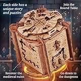 iDventure Cluebox - The Trial of Camelot - Escape Room Game - Puzzle Box - 3D Wooden Puzzle - sequential Puzzle - 3D Puzzles for Adults - Brain Teaser - Birthday Gift Gadget for Men - Money Box