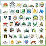 Hotop 48 Pcs Camping Theme Iron on Patches Adventure Outdoor Patch Mountain Backpacking Sew on Patches Embroidered Patches for Jeans Jackets Clothes Backpack Cap DIY Crafts Sew Making (Camping)