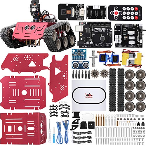 ELEGOO Conqueror Robot Tank Kit with UNO R3 for Arduino Robotics for Kids Ages 8-12 12-16 STEM Science Kits Coding Robots Toys for 8+ Year Old Boys Girls Teens Circuits Engineering Building Project