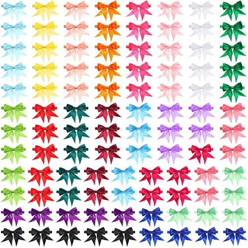 Yunsailing 100 Pcs Dog Bow Ties Bulk Dog Bows with Adjustable Collar Cat Bowtie Pet Grooming Neck Collar for Small Medium Pets Birthday Holiday Photography Accessories(Solid Color)