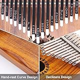 Newlam Kalimba Thumb Piano 17 Keys, Portable Mbira Finger Piano Gifts for Kids and Adults Beginners Wood