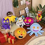 QKEWURO Wubbox Plush My Singing Monsters Soft Stuffed Animal Plush Doll,11 Inch Cute Monster Toy for Kids and Game Fans (6PCS)