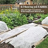 Plant Covers Freeze Protection 10 ft x 30 ft Floating Row Cover 0.9oz/yd² Garden Fabric Plant Cover for Winter Frost/Sun Pest Protection (10FT X 30FT)