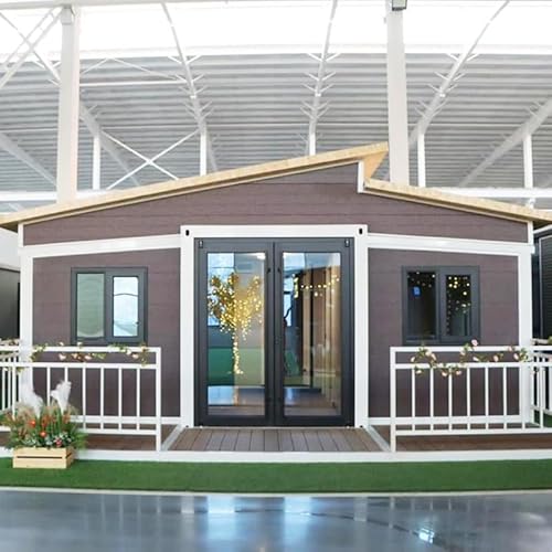 Tiny House Prefabricated House for Adults, The Perfect Mobile Shelter Solution, Quick to Build, Space Saving, Suitable for Camping, Vacation, Temporary Living, Comfortable and Easy to Store.