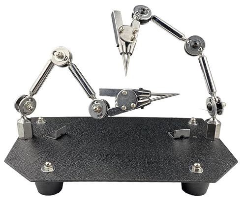 Welding Work Clip, Third Hand Soldering Tool PCB Holder for Electronics Soldering Jewelry Welding Fixture, Rotatable Angle Adjustable Helping Hands
