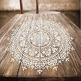 Prosperity Mandala Stencil - Wall Stencils for Painting Large Patterns - Reusable Wall Stencils - Stencils for Painting on Wood (30")