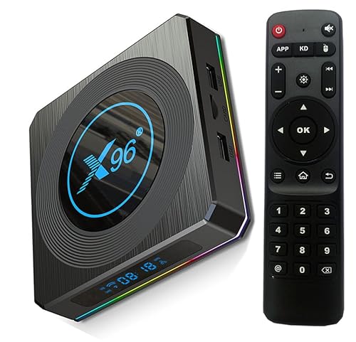 Amlogic S905X4 TV Box Android 11.0 TV Box X96 X4 4GB RAM 64GB ROM Dual-WiFi 2.4GHz/5GHz BT Quad Core 64 Bits 3D/8K 1000M