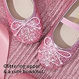 DREAM PAIRS Unisex-Child Dress Shoes Party Wedding Flower Girl Ballet Flats, Pink - 8 Toddler (Belle_01)