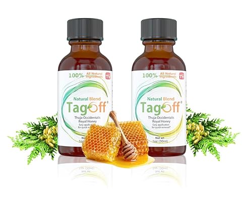 TAG OFF Fast-Acting Eliminate Skin Overgrowth - 2 Pack - Thuja Occidentalis & Royal Honey - Botanical Ingredients for Smooth, Clear Skin for All Skin Types - Non-Irritating Removal - Made in The USA