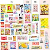 Sakura Box Japanese Candy & Snacks Dagashi Set & Pamphlet 50 Pieces Japanese Food Gift Box