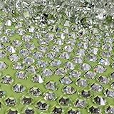 Genie Crystal 2016 PCS Clear Transparent Rhinestones SS20, 4.8 mm Unfoiled Flatback Glass Rhinestone for DIY Tumbler, Shoes, Wedding Dreass, Cup, Makeup, Bling Decoration