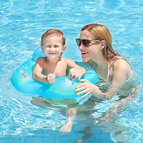 Swimbobo Baby Swimming Pool Float Inflatable Toddler Swim Pool Seat Floating Ring for Kids Aged 2-4 Years Old (Blue,Large)